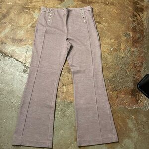 Tan Ann Taylor side zip pants